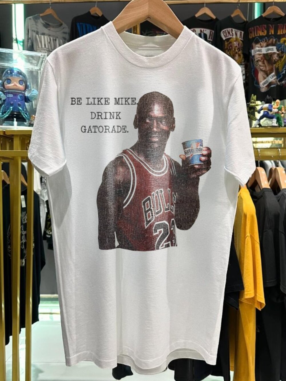90s Be Like Mike Drink Gatorade Rare White T-Shirt